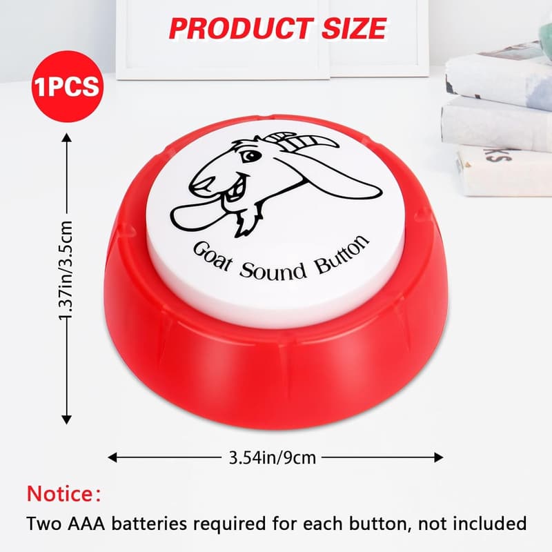 Funny Goat Sound Desk Toy Button for Office Gag Gifts
