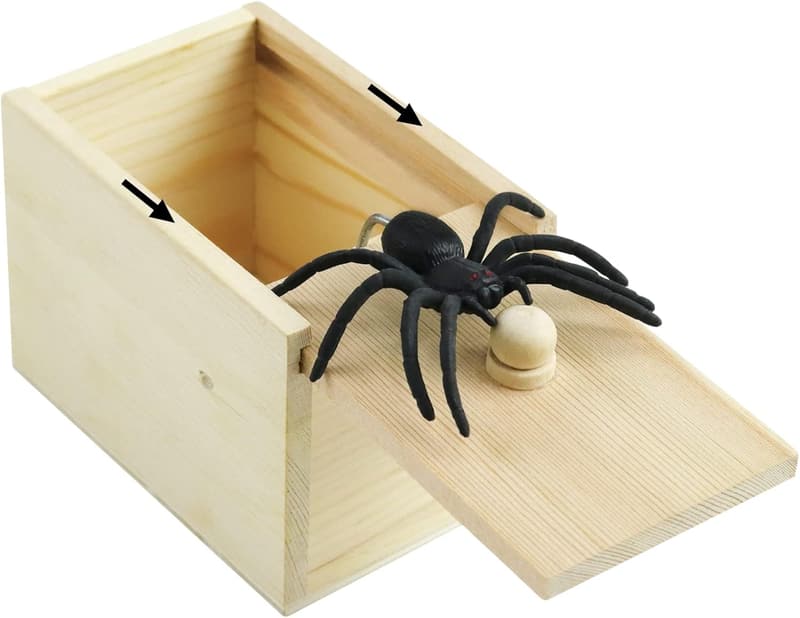 Halloween Surprise Spider Prank Box - Handmade Joke Gift for All