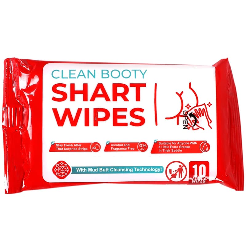 Hilarious Gag Gift: Funny Butt Wipes - 10 Disposable Towelettes