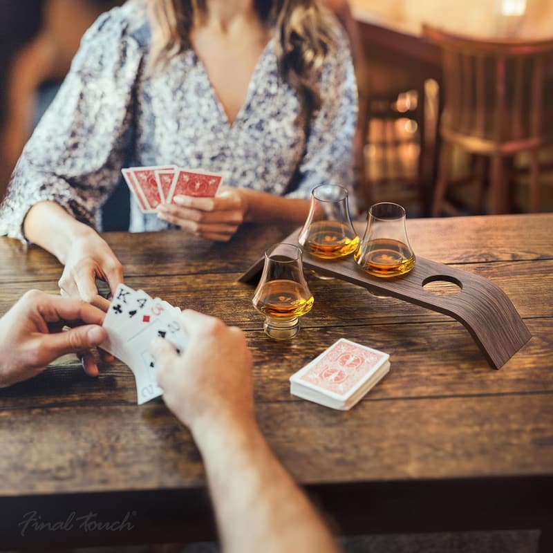 Whiskey Flight Tasting Set with Lead-Free Crystal Glasses