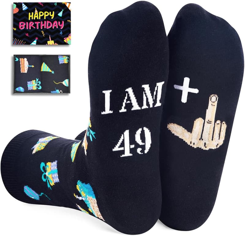 50th Birthday Socks for Him/Her - Gift for Men & Women
