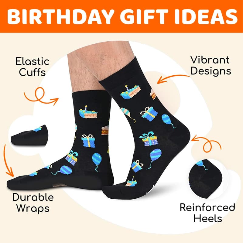 50th Birthday Socks for Him/Her - Gift for Men & Women