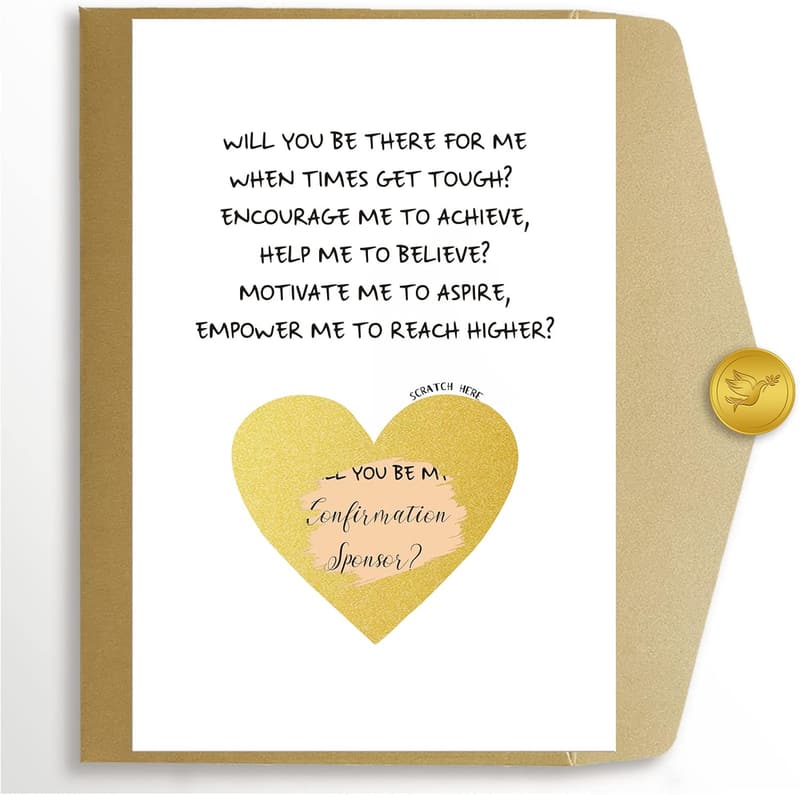 Will You Be My Confirmation Sponsor Card