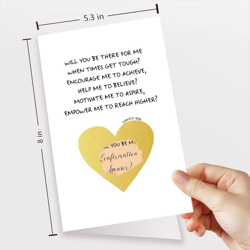 Will You Be My Confirmation Sponsor Card