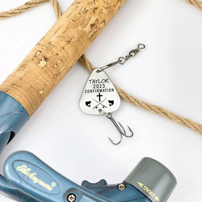 Personalized Fishing Lure for Boys' Confirmation Gift