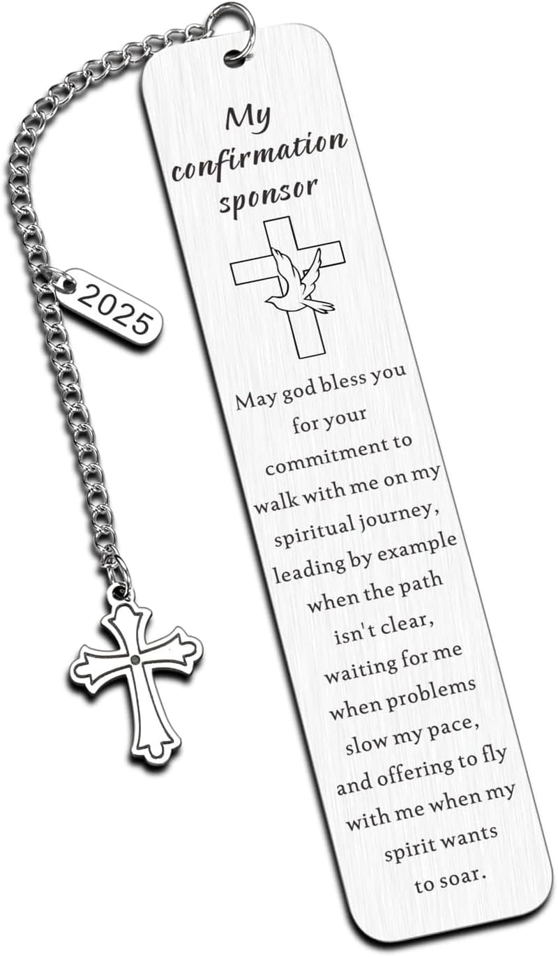 2025 Confirmation Sponsor Bookmark for Godparents