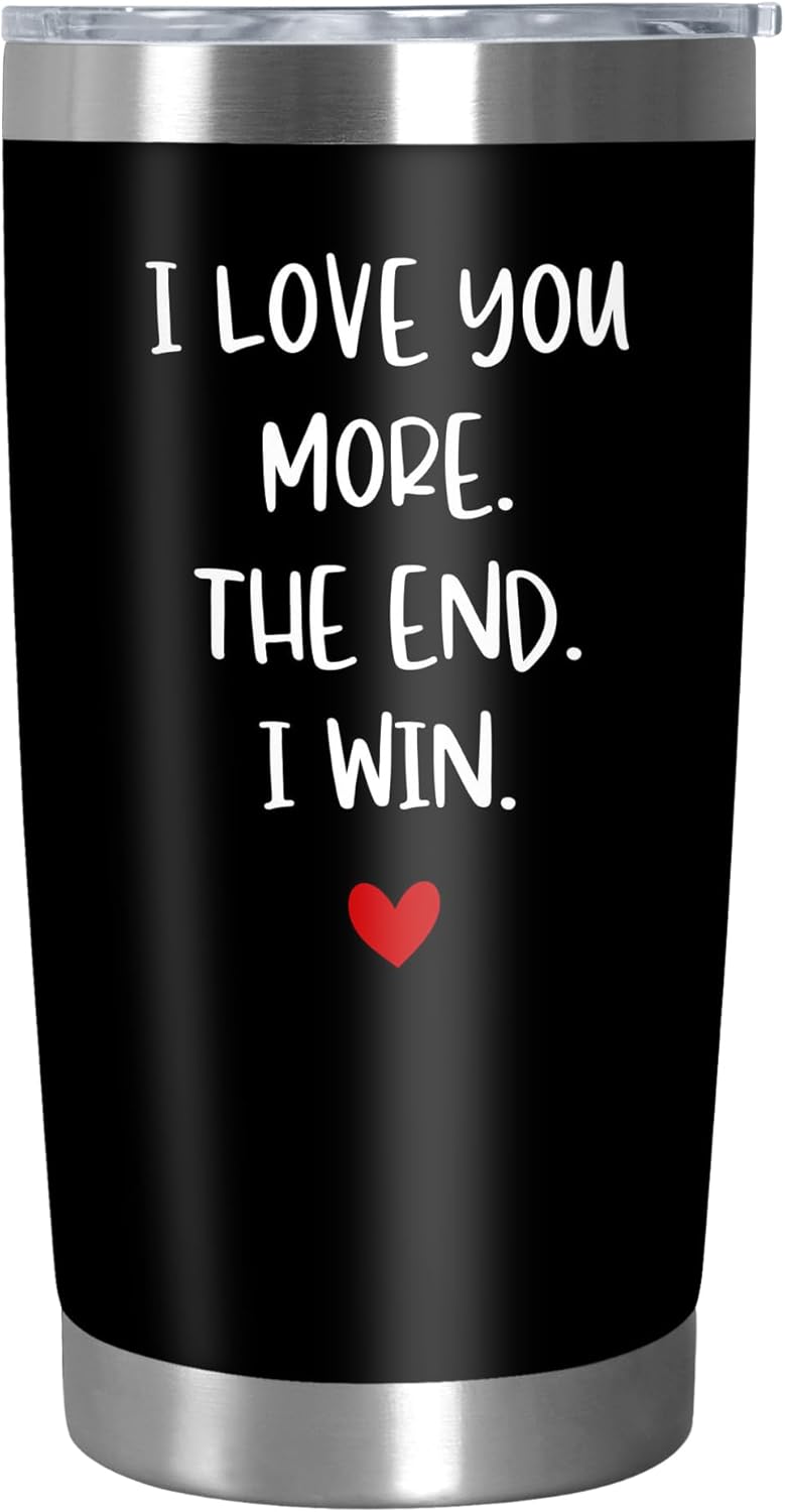 Father's Day Black Stainless Steel Coffee Tumbler - 20 Oz