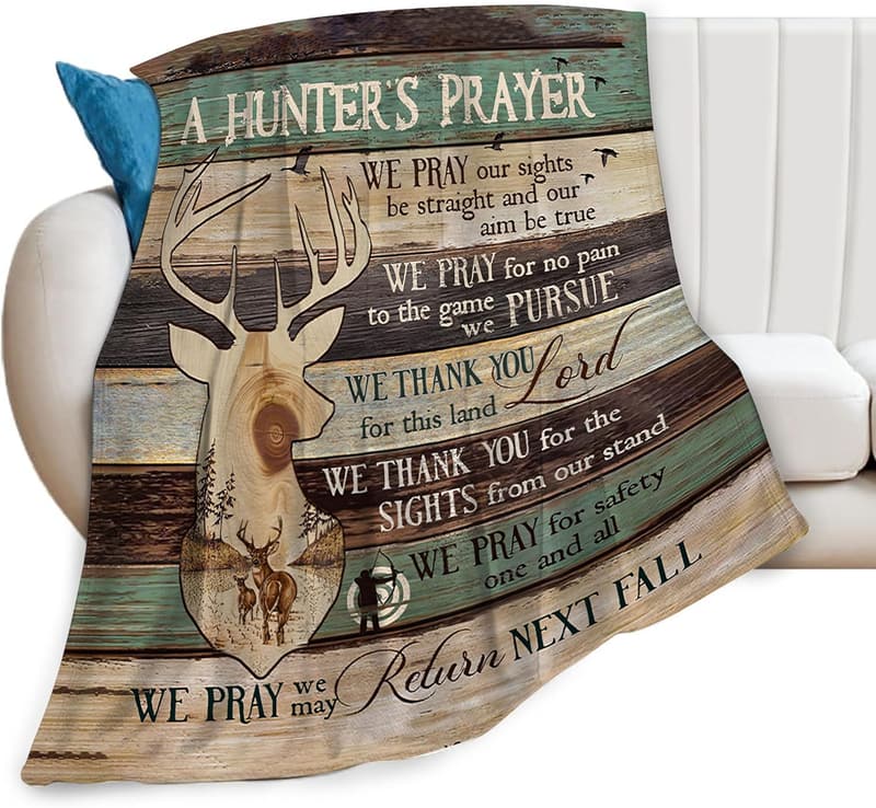 Deer Lovers Blanket - Super Soft Fleece Throw for Kids & Adults