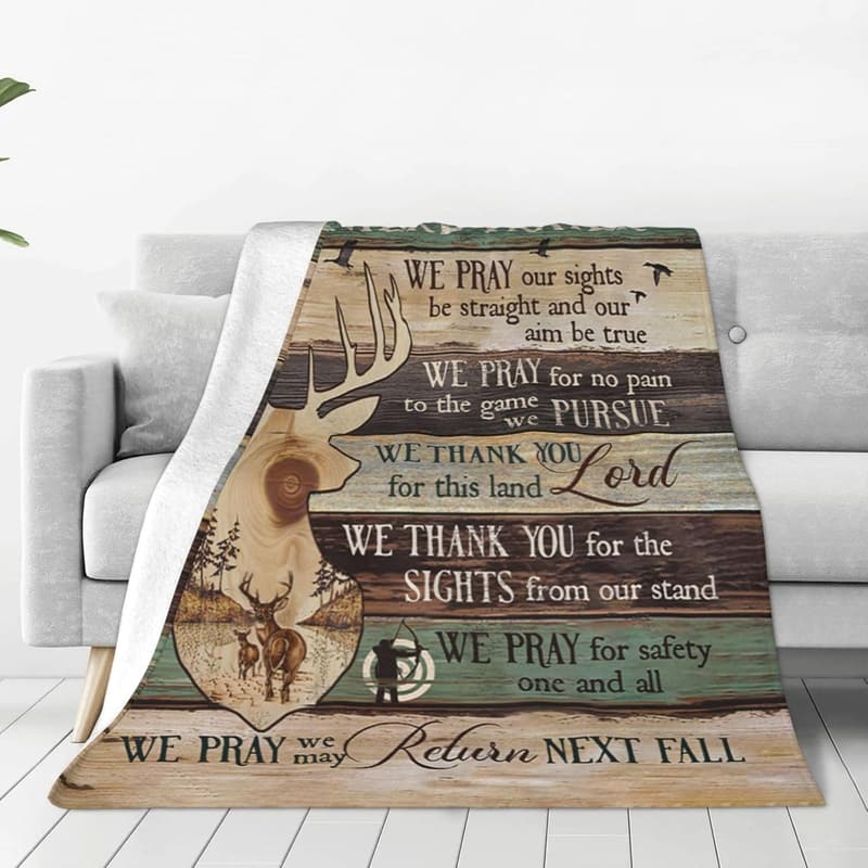 Deer Lovers Blanket - Super Soft Fleece Throw for Kids & Adults