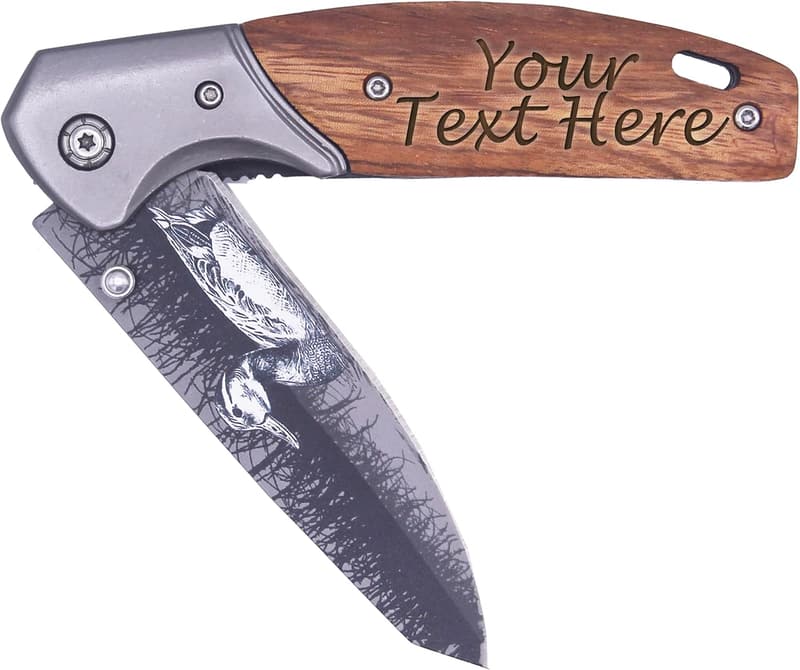 Personalized Engraved Folding Pocket Knife for Dad