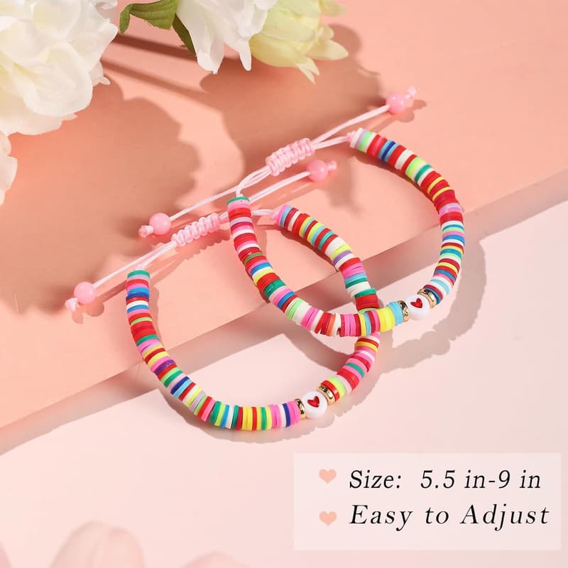 Matching Heart Friendship Bracelets for Best Friends