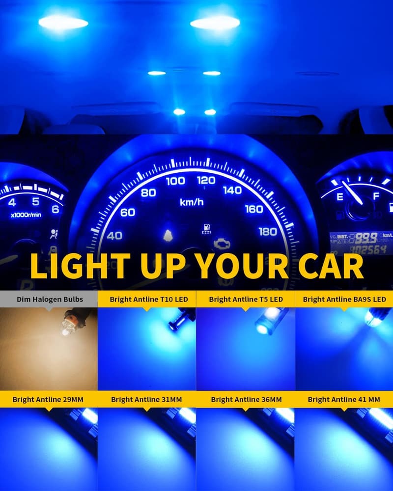 LED Replacement Bulb Kit - 42 Super Bright Blue Lights