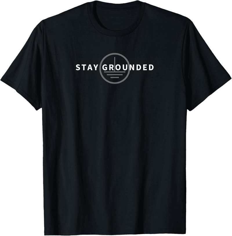 Stay Grounded Electrician T-Shirt - Black - Men's Medium
