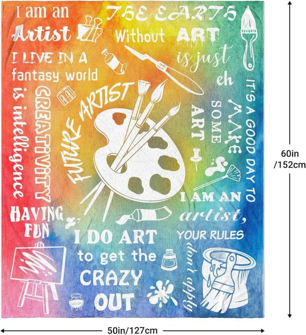 Artist Appreciation Blanket for Women and Girls, 60