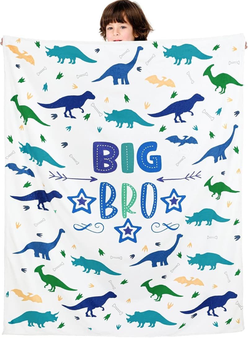 Big Brother Blanket - Soft Cozy Flannel Gift for Birthdays