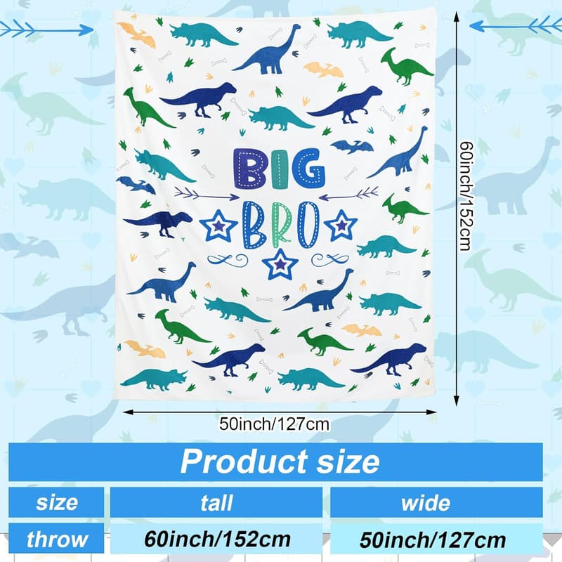 Big Brother Blanket - Soft Cozy Flannel Gift for Birthdays