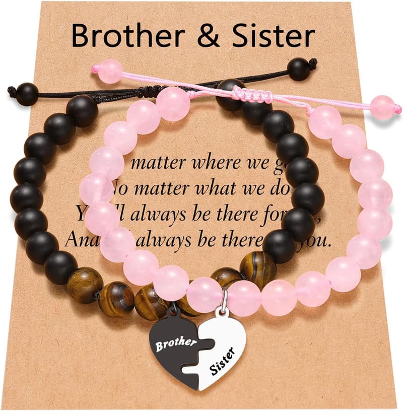 Matching Brother and Sister Bracelet Set - Gift for Any Occasion