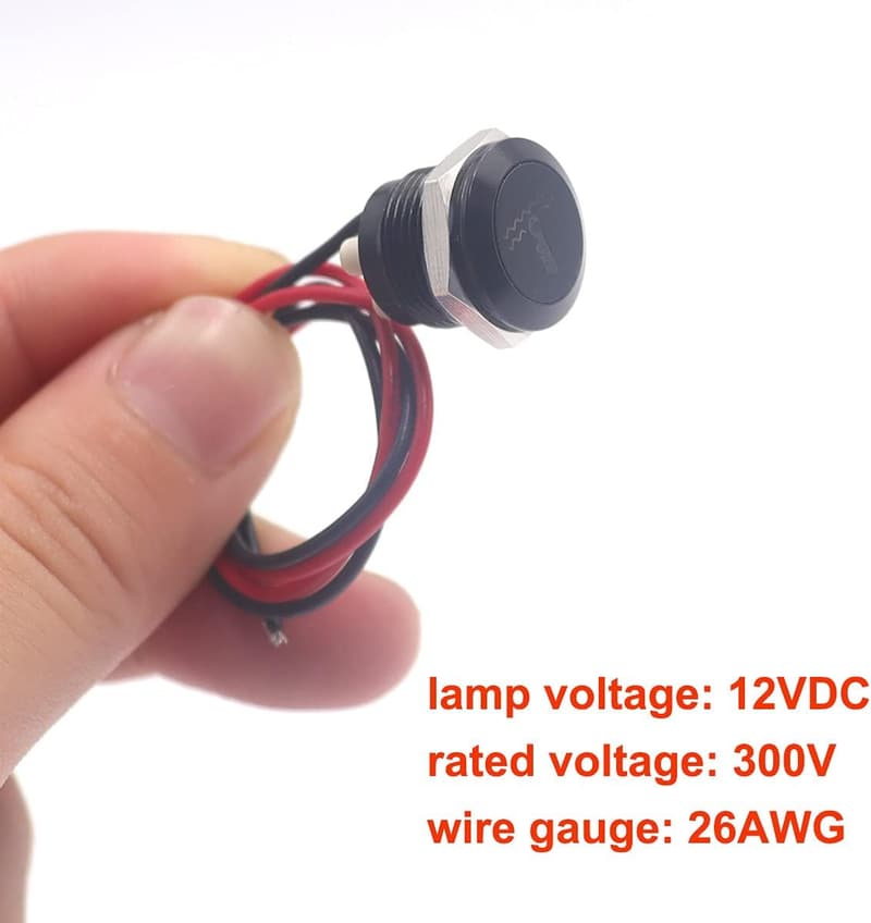 Green 12V LED Metal Signal Indicator Light with Arrow Symbol