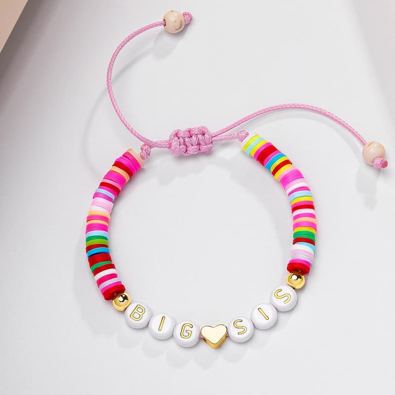 Big Sister Charm Bracelet for Toddler - Gift for Girls