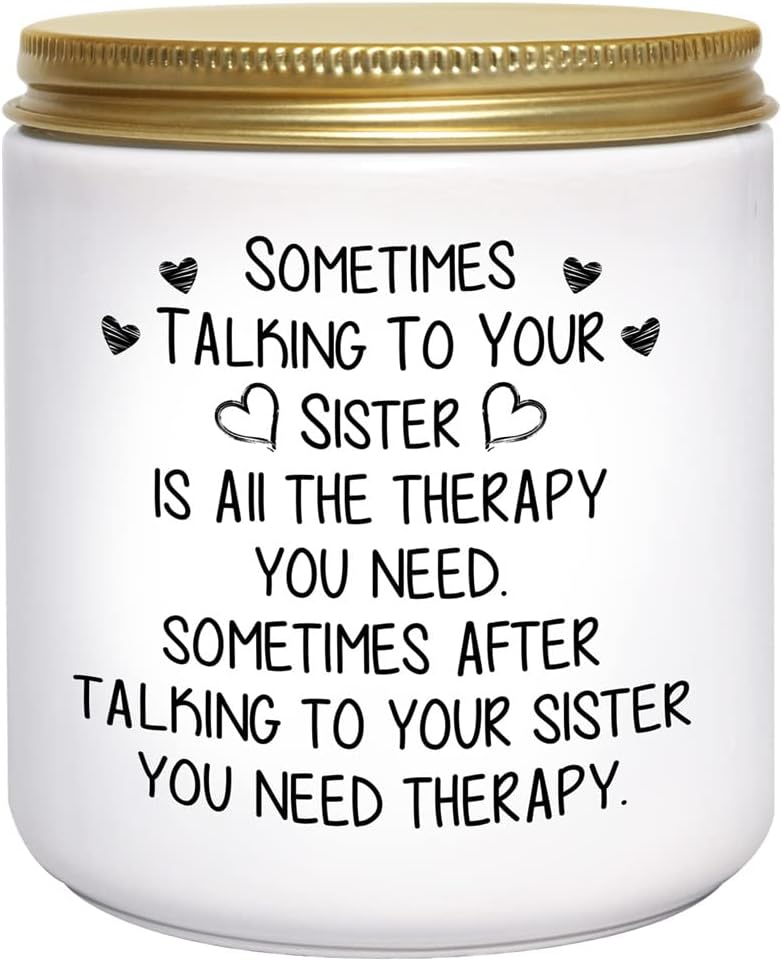 Lavender Scented Candles for Sister - Mother's Day Gift