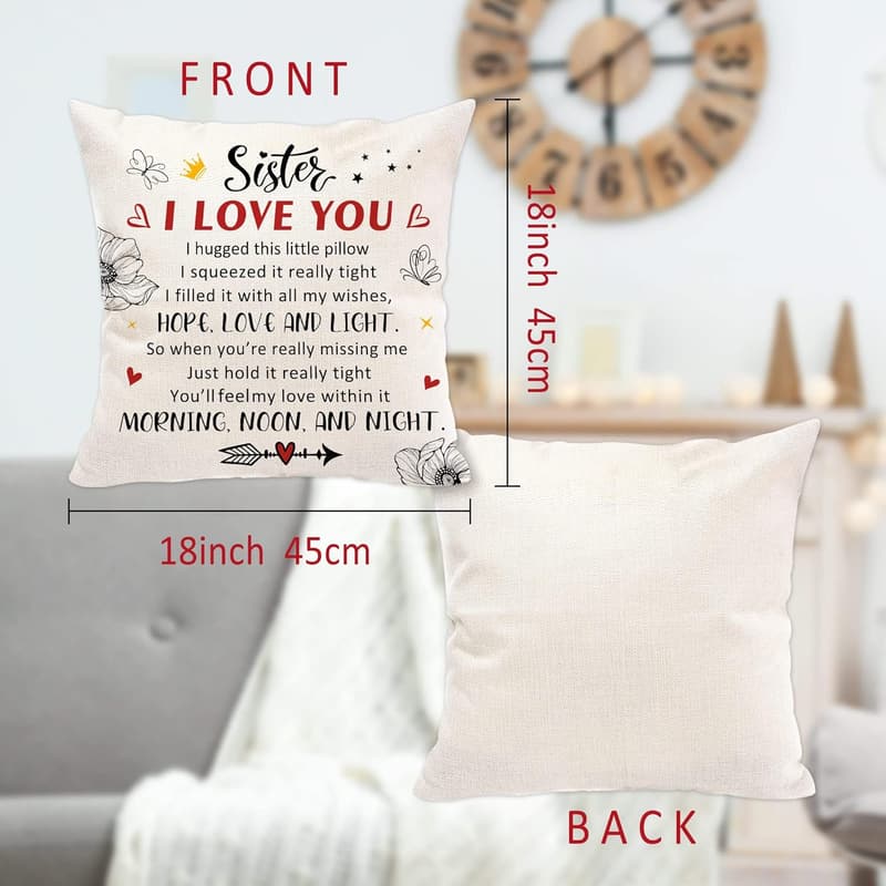 Big Sister Birthday Pillow Cover - Decorative 18