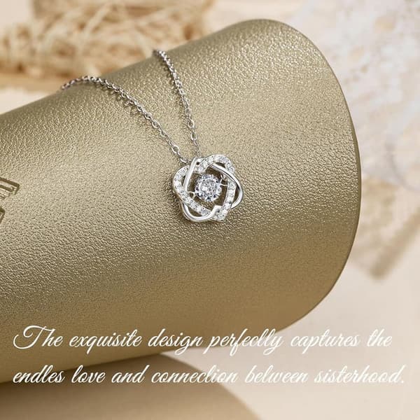 Big Sister & Little Sister Sterling Silver Infinity Necklaces