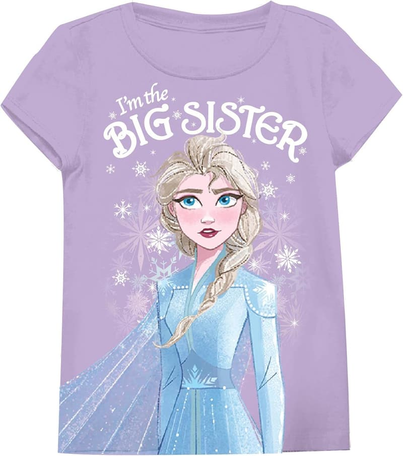 Big Sister Frozen Elsa Youth T-Shirt for Kids