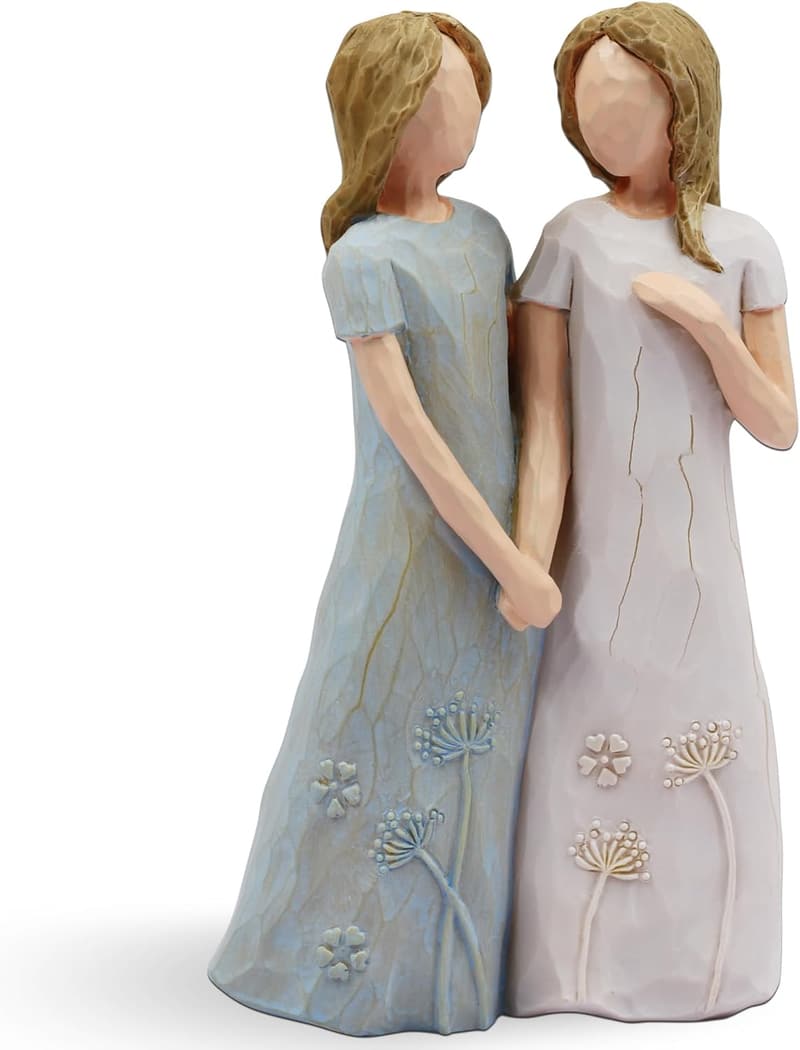 Sister Birthday Gift - My Sister My Friend Statue (Blue)