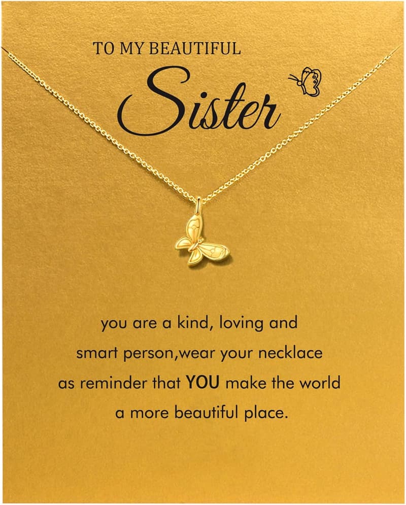 Sister Necklaces for Women - Gifts for Christmas & Birthdays