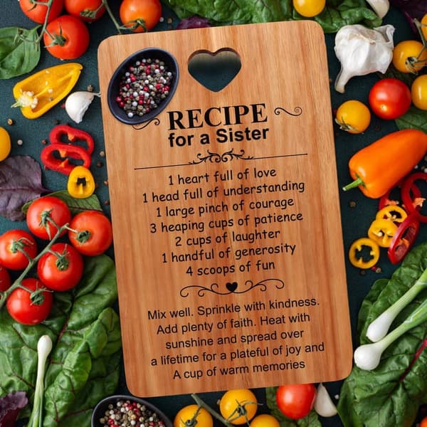 Sister's Birthday Charcuterie Board - Unique Wooden Gift
