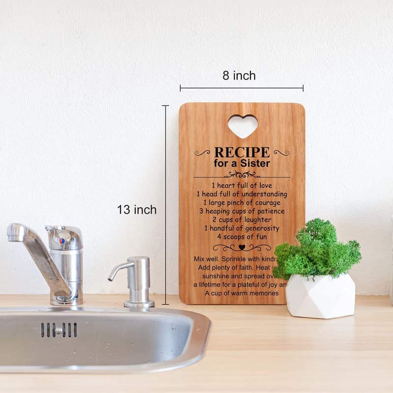 Sister's Birthday Charcuterie Board - Unique Wooden Gift