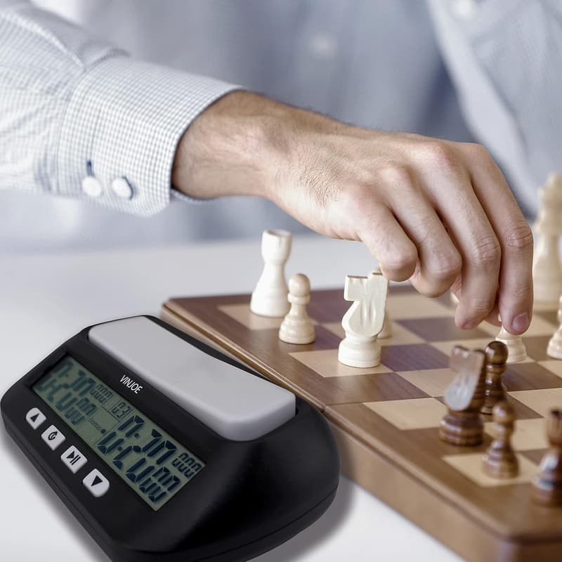 Digital Chess Clock Timer with Bonus & Delay Features