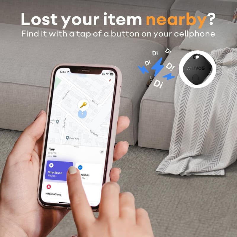 Bluetooth Luggage Tracker - 4 Pack for Apple Find My APP