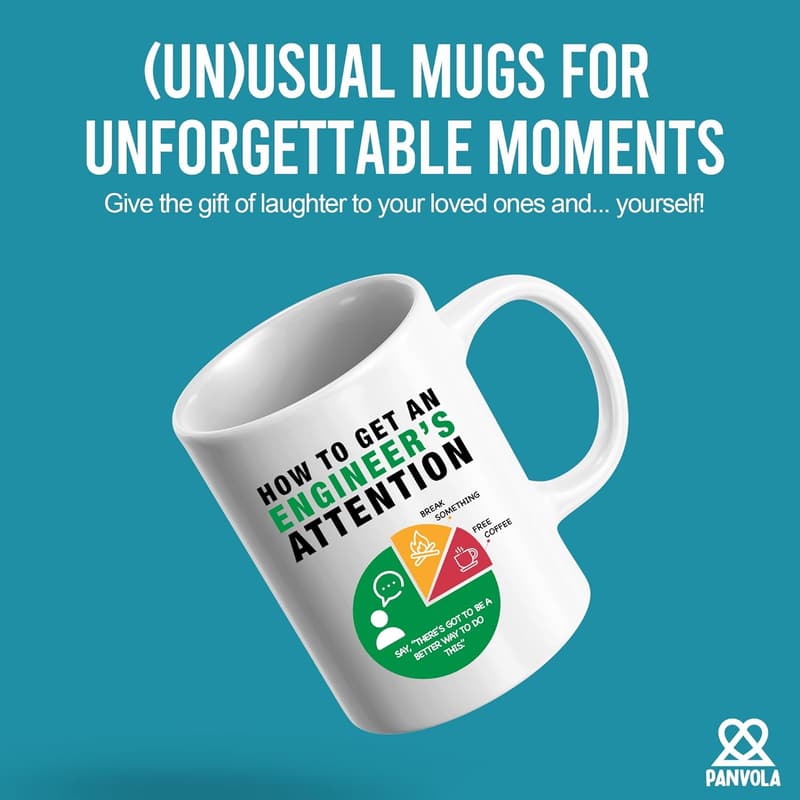 Funny Engineer Coffee Mug - 11oz Ceramic Gift for Him