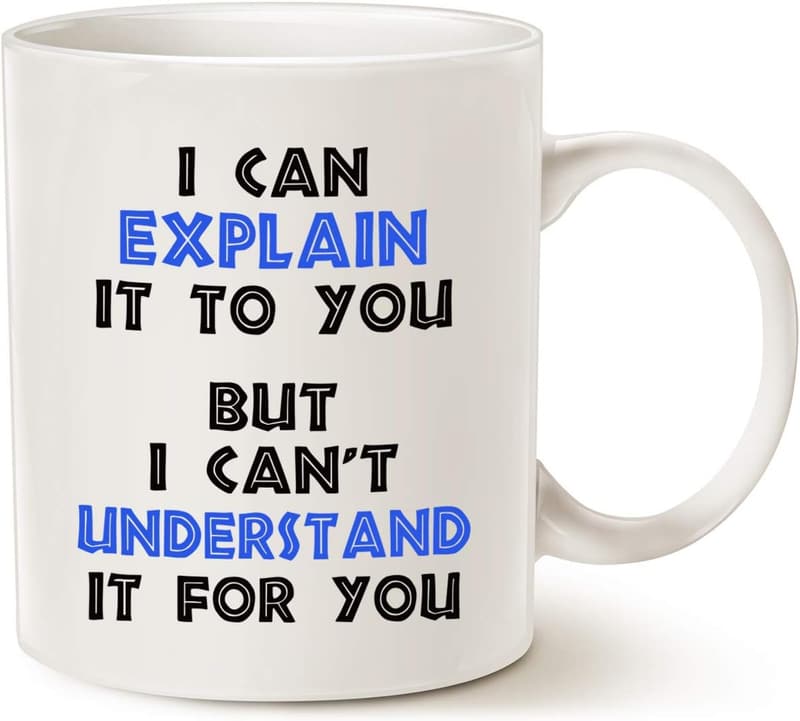 Funny Engineer Coffee Mug - 11 oz White Cup Gift