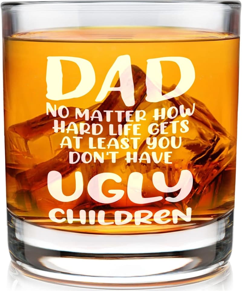 Whisky Glass Gift for Dad – 11oz Birthday & Father's Day