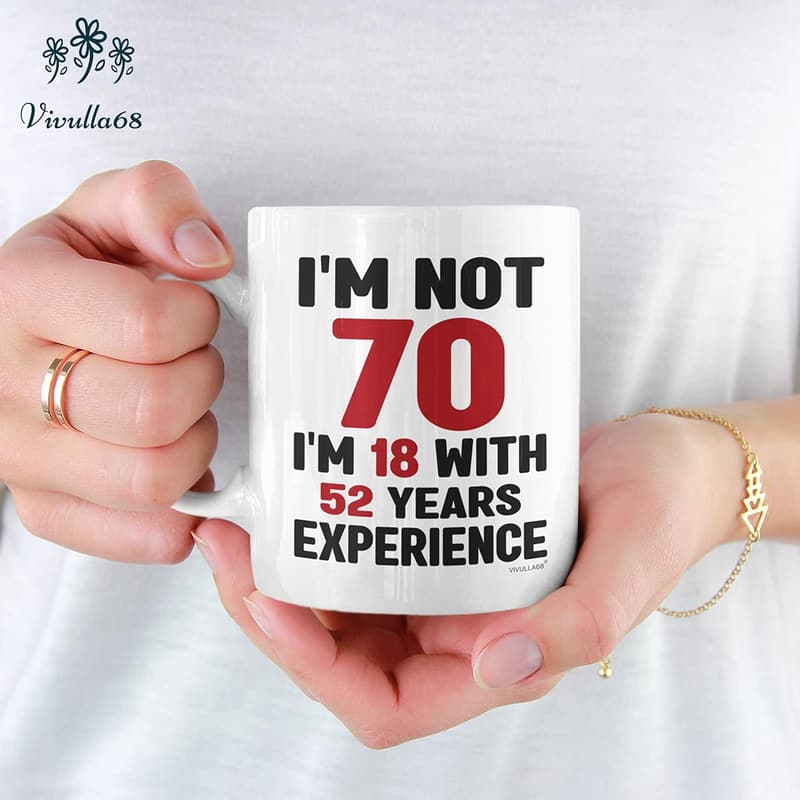 70th Birthday Vintage Coffee Mug - Unique Gift for Parents
