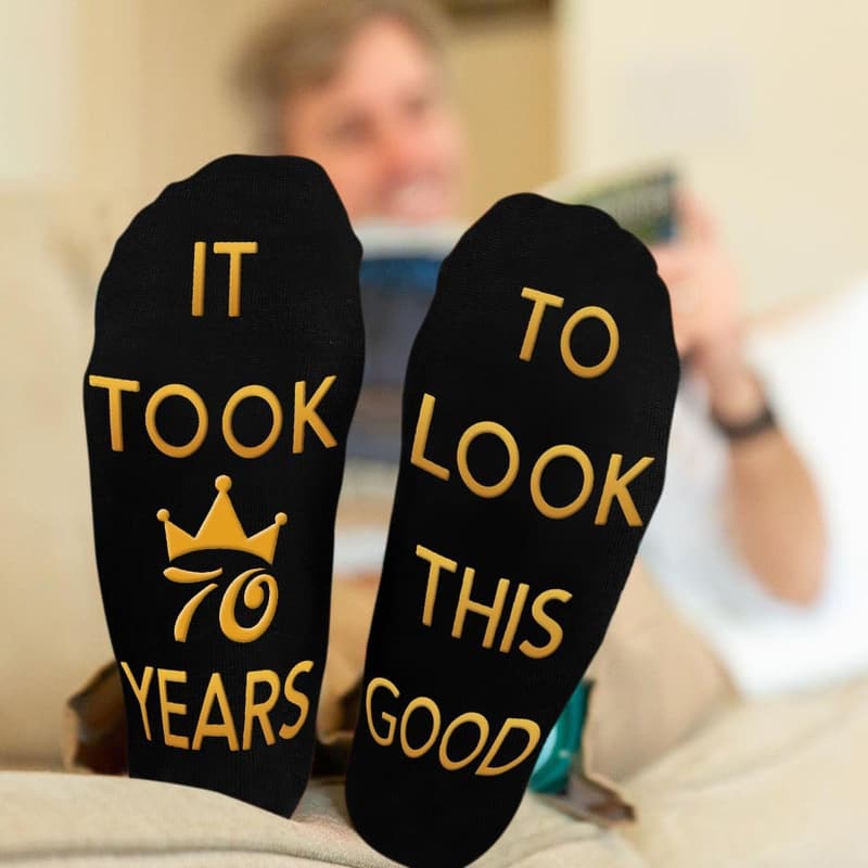 Funny Men's Socks for Father's Day - Gift for Dad, Husband, Grandpa