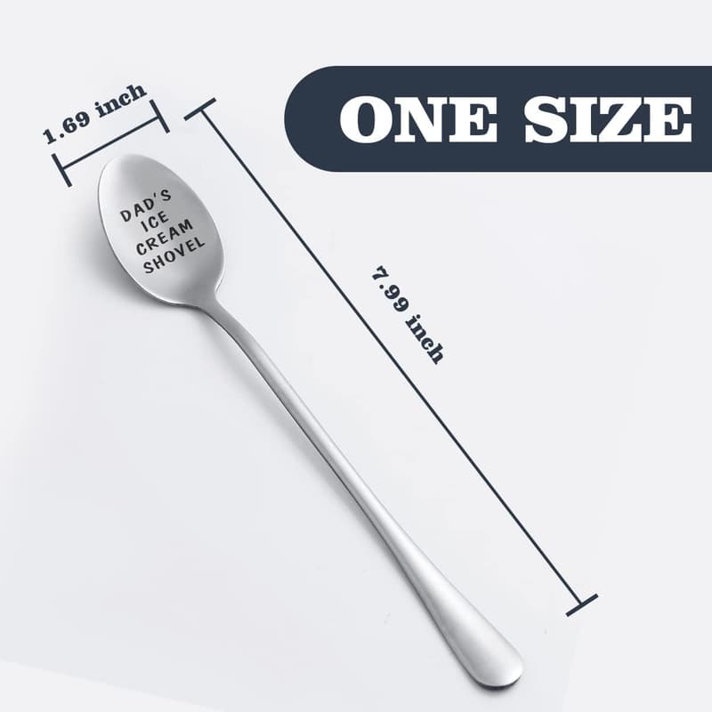 Funny Engraved Stainless Steel Spoon Shovel for Dad