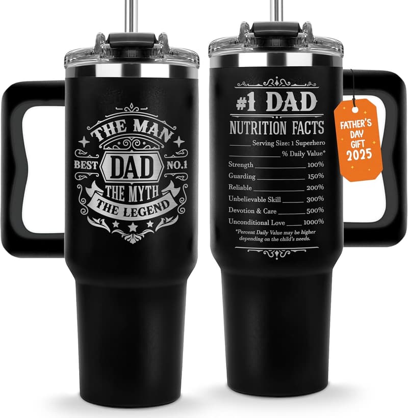 Father's Day 40 Oz Tumbler - Best Gift for Dad