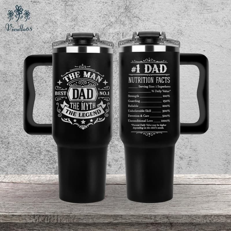 Father's Day 40 Oz Tumbler - Best Gift for Dad