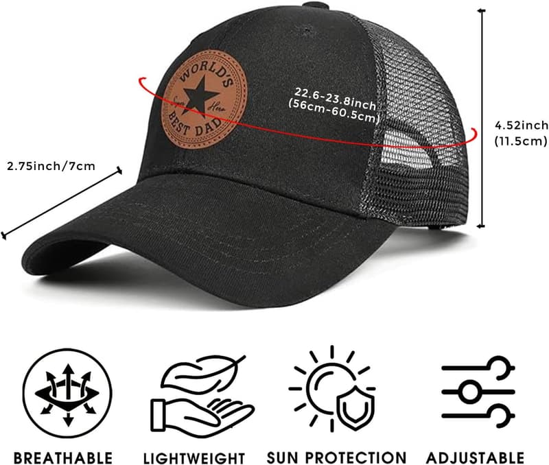Father's Day Gift: Best Dad Ever Black Trucker Hat