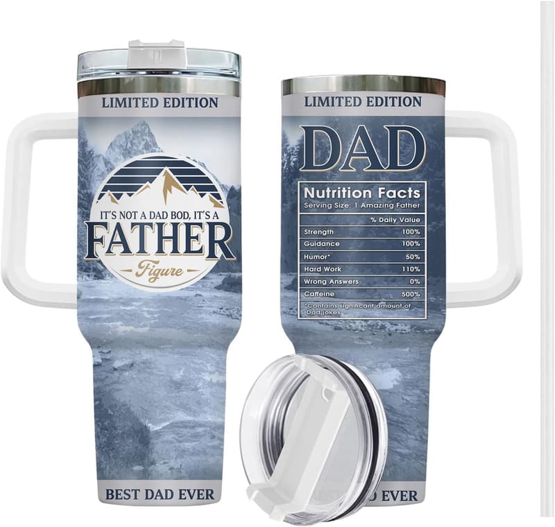 Father's Day 40 oz Insulated Stainless Steel Tumbler for Dad