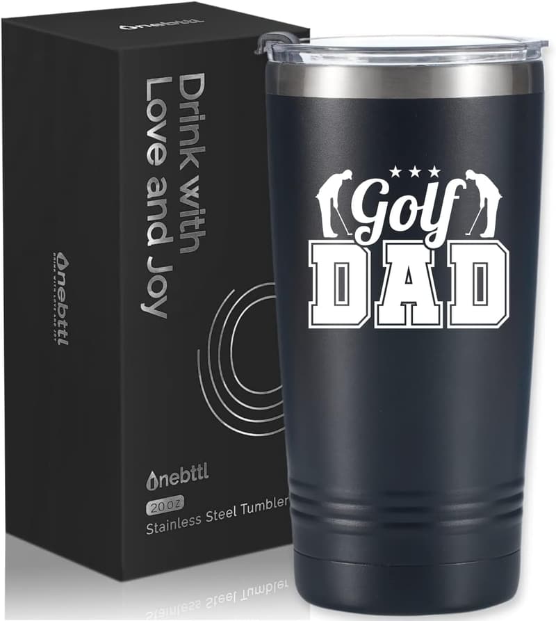 Funny Golf Tumbler for Dad - 20oz Gift for Father's Day