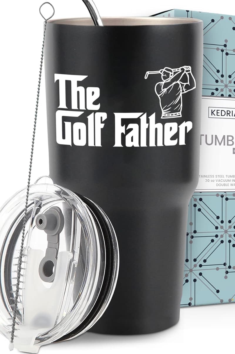 Funny Golf Tumbler for Dad - 30oz Gift for Father's Day