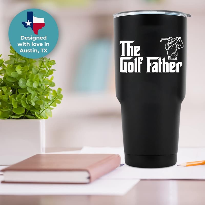 Funny Golf Tumbler for Dad - 30oz Gift for Father's Day