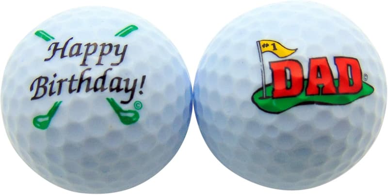 Happy Birthday Dad Golf Ball Set - 2 Pack Gift