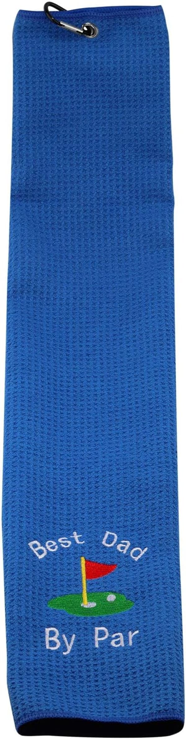 Dad Golf Towel - Embroidered Gift with Clip