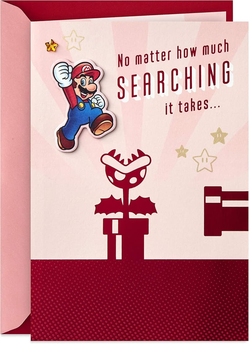 Valentine's Day Super Mario Card for Couples