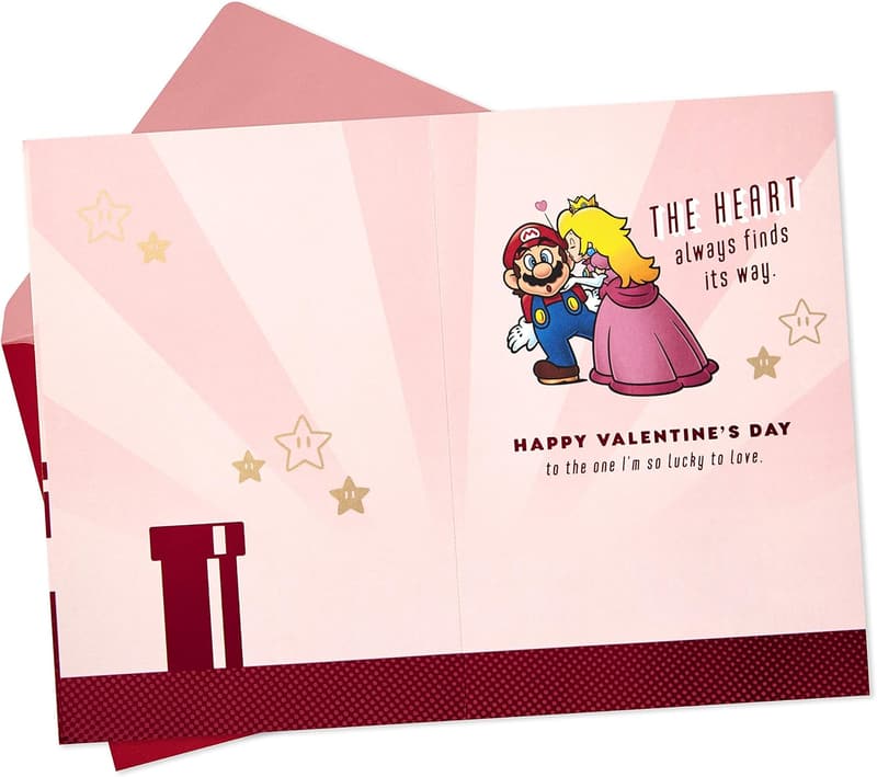 Valentine's Day Super Mario Card for Couples